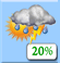 This Afternoon: A slight chance of showers and thunderstorms after 5pm. Sunny. High near 100, with temperatures falling to around 98 in the afternoon. East wind around 9 mph, with gusts as high as 16 mph. Chance of precipitation is 20%. This Afternoon: Slight Chance Showers And Thunderstorms
